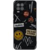 Picasee silikónový čierny obal pre Realme 8 4G - STICKERS x TAGS