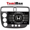 TomiMax Honda Civic Android 13 autorádio s WIFI, GPS, USB, BT HW výbava: 8 Core 8GB+128GB HIGH