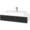 Dreja Kúpeľňová skrinka MODULE SZZ 100 umývadlo Glance - N01 Biela lesk / N03 Graphite