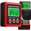 Digitálny uhlomer Renew Force zelený LCD 58x58 mm 0,01°
