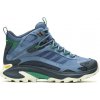 Pánska outdoorová obuv Merrell Moab Speed Moab Speed 2 Mid GTX Steel Blue UK 10,5