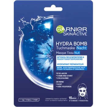 Garnier Skin Naturals Hydra Bomb plátienková maska na noc 32 g