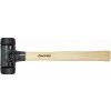 Palička Safety 360 mm Wiha typ 832-35, hickory rukoväť (hlava čierna/žltá: stredne mäkká/stredne tvrdá) (WIHA10141)