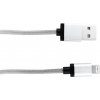 Canyon CNS-MFIC3DG, 1m opletený kábel Lightning/USB, MFI schválený Apple, tmavo-šedý