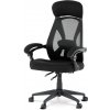 Kancelárska ergonomická stolička FOREX – látka, sieť, čierna