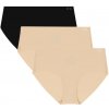 Dámske nohavičky Under Armour Pure Stretch No Show Hipster - Solid 3Pack Hue 500 W/Black XL