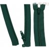 YKK Zips špirálový deliteľný tmavo zelený 60 cm