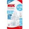 Nuk Náustok Flow Control 6-18 m 2 ks Transparentná
