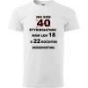 Pánske tričko Nie som štyridsiatnik (Tričko k 40 narodeninám)