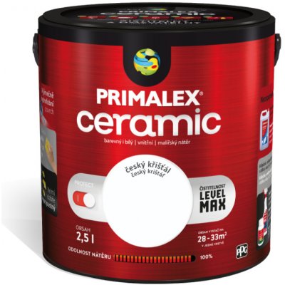 Primalex Primalex Ceramic - čistiteľná interiérová farba 2,5 l anglický grafit