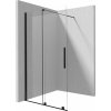 Deante Prizma stena sprchového kúta walk -in 100 cm čierna matný/sklo priehľadné KTJ_N30R