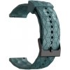 Madvell Silikónový remienok Hexagon tmavo zelený tyrkys 22mm