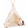 lovel Detský teepee stan Cream cloud pompom + podložka, dekoračné vankúšiky fox