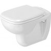 Duravit D-Code - SET Závesné WC + sedátko so sklápacou automatikou, biela 45350900A1