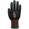 PORTWEST GP GRIP 18 A374 / Máčené nitrilové rukavice - čierna L