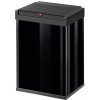 Veľkoobjemový odpadkový kôš Hailo Big-Box Swing L, 35 litrov, čierny lak