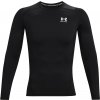 Pánske tričko Under Armour, HG ARMOUR COMP LS čierna,biela lg