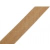 Šikmý prúžok bavlnený šírka 14mm zažehlený - 25 m 800 824 hnedá svetlá