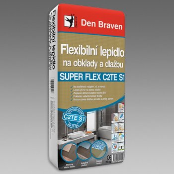 DEN BRAVEN SUPER FLEX C2TES1 Flexibilné lepidlo na obklady a dlažbu 25 kg  od 12,99 € - Heureka.sk