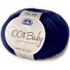 Priadza 100% BABY 50g, tmavo modrá - odtieň 073