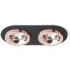 RENDL SHARM R II zápustné svietidlo čierna meď/meď 230V LED 2x10W 24° 3000K R13243