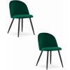 Stolička BELLO - zelený zamat / čierne nohy x 2 9401 71 00 00
