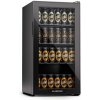 Klarstein Beersafe 74 Slim, chladnička, 74 litrov, 3 police, panoramatické sklenené dvere (HEA-Bersafe-74-bl)
