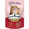 CLUB 4 PAWS Premium Plus pre mačky prúžky moriaka v smotanovej mrkvovej polievke 85g (8070)