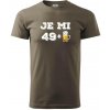 Je mi 50 pivo - Klasické pánske tričko vyššej gramáže - 4XL ( Army )