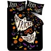 Čierne obliečky na dvojlôžko 200x200 cm Halloween Trick or Treat – Catherine Lansfield