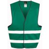 Result Unisex bezpečnostná reflexná vesta R200X Paramedic Green L/XL