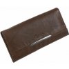 Hnedá listová peňaženka pre 8 kariet MERCUCIO, teľacia koža
