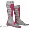 X-BIONIC SKI SILK MERINO 4.0 dámske ponožky, sivá/ružová 35/36
