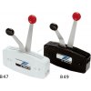 ULTRAFLEX B49 Riadiaci box s dvoma pákami čierny, bočná montáž SCHALTBOX - Two lever side mount controls 33283S