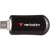 Verbatim USB flash disk, USB C, 64GB, Plectra, čierny, 30224, USB C
