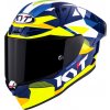KYT prilba R1R - DIAMOND / Blue-Yellow (XL)