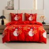 Vianočné posteľné obliečky so snehuliakom PGJ-25 Rozmer posteľných obliečok: Šírka x Dĺžka: 160x200cm + 2 ks 70x80 cm