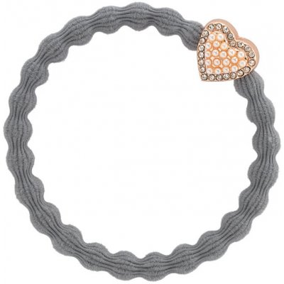 By Eloise London Rose Gold Bling Heart farba Storm Grey