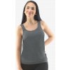 Gina dámske predĺžené tielko so širšími ramienkami Eco Bamboo | 08025P - šedá