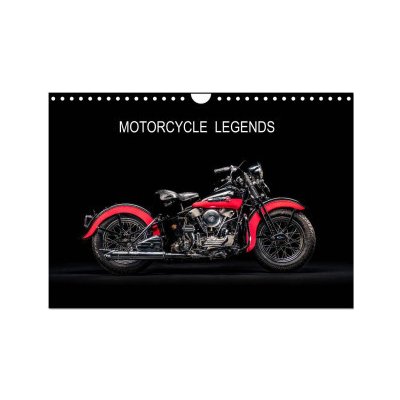 Motorcycle Legends Wall DIN A4 landscape CALVENDO 12 Month Wall 2024