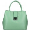 Mondo Italia Mentolová kožená kabelka 1137 Made in Italy Mäta