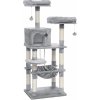 SONGMICS Mačacie škrabadlo Multiple I 143 cm svetlo šedé