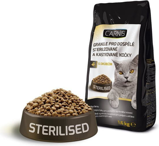 Carnis granuly pre kastrované mačky 1,6 kg