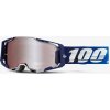 Zjazdové okuliare 100% ARMEGA Mirror Silver - Dark Blue