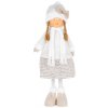Postavička MagicHome Dievčatko v bielej čiapke bielo-zlaté látkové 30x19x79 cm