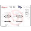 Sada brzdových platničiek kotúčovej brzdy BREMBO P 06 104