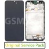 LCD Displej + Dotykové sklo + Rám Samsung Galaxy A15 - originál Variant:: Čierna