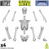 Green Stuff World 3D Printed Set Human Skeletons – 3D tlačenie ľudskí kostlivci (4 ks)