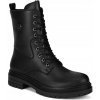 Čierne kožené členkové Členkové Topánky Rieker Y3115-00