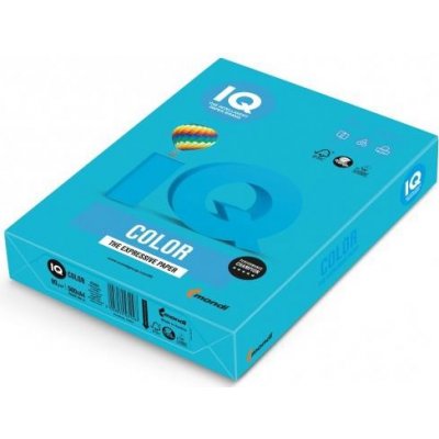 MONDI Farebný papier IQ color azúrovo modrý AB48, A4 160g